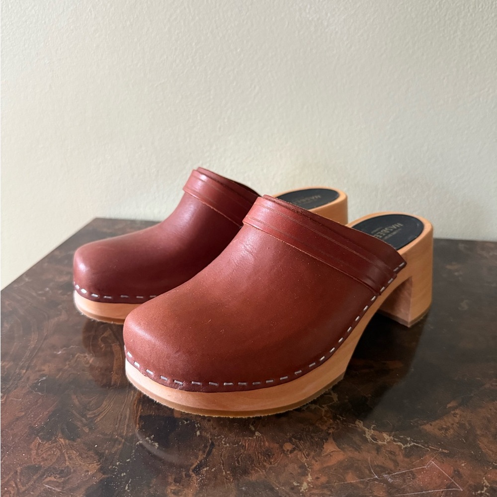 Swedish Hasbeens, Dagny, Cognac, Clog Mules